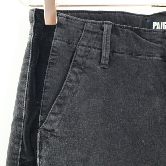 Paige Mayslie Jogger Pants Womens 28 Black Weekender Moto Racing Elevated Basic - Picture 2 of 16